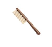 FRCOLOR Peigne à Cheveux En Bois Naturel Double Rangée, Antistatique, Massage Cuir Chevelu, Taille Moyenne, Pour Adultes, Usage Quotidien, Accessoire Coiffure Naturel En Bois De Santal