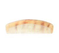 Frcolor Peigne à Cheveux en Corne de bœuf Naturel Antistatique Peigne Portable sans poignée pour prévenir la Perte de Cheveux chez Les Hommes (17cm)
