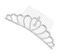 FRCOLOR Peigne à cheveux strass accessoire cheveux accessoires de cheveux de mariée peigne à cheveux couronne pour fille couronne avec peigne couronnes pour petites filles alliage