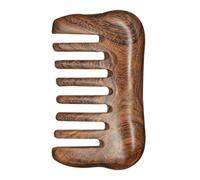 FRCOLOR Peigne à Gratter Santé En Bois De Santal Doré, Taille Standard, Outil De Massage Des Cheveux, Adapté Pour Adultes, Soulagement Musculaire Et Détente, Sans Accessoires