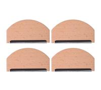 FRCOLOR Peigne à Laine en Bois Lot de 4 Grattoir Anti-Bouloches Manuel pour Pulls et Tricots Défroisseur de Tissu Portable pour Éliminer Peluches sur Vêtements en Laine et Tissus