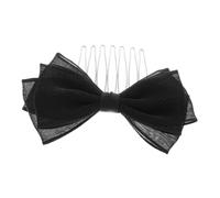 FRCOLOR Peigne Arc Casque Bowknot Side Sembs for Girl Accessoires De Cheveux Des Filles Pince à Cheveux Fille Coiffe De Fille Coiffure Femme Casque Pour Fille Coiffes Pour Fille Black Filé