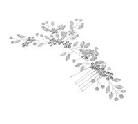 FRCOLOR Peigne Cheveux Décoratif Mariée Strass Alliage Floral Élégant Accessoire Mariage pour Femmes et Filles