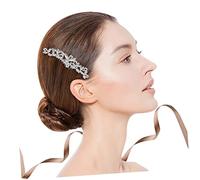 FRCOLOR Peigne De Mariée Alliage De Zinc Épingle à Cheveux Avec Brillant Accessoires Pour Cheveux Pour Mariage Blanc