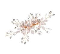 FRCOLOR peigne de mariée hair charms hair toppers extensions de cheveux pour femmes Mariage dentelle bijoux peignes peigne à cheveux de bal peigne de demoiselle d'honneur alliage Golden