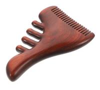 FRCOLOR Peigne de Massage en Bois de Santal Peigne Antistatique Multifonctionnel Grand Modèle Portable Outil de Massage pour Cuir Cheveux Femmes Stimule Circulation Sanguine