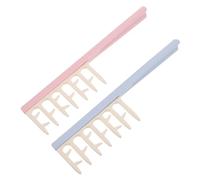 FRCOLOR Peigne Démêlant À Dents Larges En 2 Parties Pour Femmes Outil De Coiffure Pour Salon De Coiffure Pour Cheveux Bouclés Et Fins Construction En Plastique Robuste