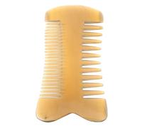 FRCOLOR Peigne Double Face En Corne De Bœuf, Dents Larges Et Fines, Massage Apaisant Du Cuir Chevelu, Démêlage, Usage Maison Et Voyage, Peigne Démêlant Pour Femmes Et Hommes
