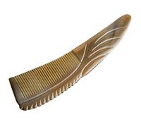 FRCOLOR Peigne En Corne De Bœuf Démêlant 22cm Pour Femme Et Homme Peigne De Massage Cuir Chevelu Élégant