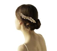 FRCOLOR Peignes à Cheveux Élégants pour Mariage Et Fête Accessoires pour Cheveux à Double Extrémité pour Femmes en Or