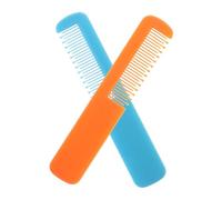 FRCOLOR Peignes Pour Bébé Peigne Démêlant 2 Pièces Abs Dents Arrondies Orange Bleu Soin Cuir Chevelu Sensible Garçon Et Filles Usage Quotidien