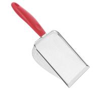 FRCOLOR Pelle à Sable Maille pour Garçon Fille Pelle de Plage Rouge Mailles pour Collecte de Coquillages Pratique et Filtrant à Sable