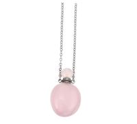 FRCOLOR Pendentif Diffuseur Naturel Oval Irrégulier Flacon De Parfum Pierre Originale Pour Huiles Essentielles Bijoux Quartz Rose Pour Occasions Spéciales