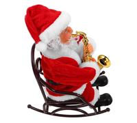 FRCOLOR Père Noël Électrique Musical Petite Décoration de Noël Festive pour Maison et Fête Figurine Amusante et Cadeau Garçon Fille