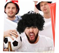 FRCOLOR Perruque Afro Bouclée Perruque De Fête Décorative Coiffure Cosplay Pour Soirée à Thème Pour Évènement Masqué