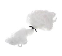 FRCOLOR Perruque Blanche De Juge Pour Cosplay Fêtes Costumées Jeux De Rôle Au Tribunal Accessoire De Cheveux Décoratif Avec Ruban Pour Représentations Théâtrales Et Occasions Déguisées