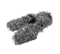 FRCOLOR Perruque Cosplay Juge Pour Homme Perruque Longue Grise Bouclée Accessoire Déguisement Pour Spectacle Et Fête