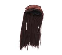 FRCOLOR Perruque de Pirate pour Carnaval Unisexe Couleur Marron Accessoire de Coiffure avec Bandana pour Hommes et Femmes pour Fêtes à Thème Halloween