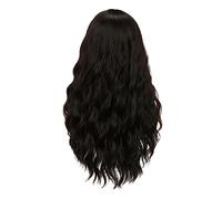 FRCOLOR Perruque Longue Bouclée Pour Femme Perruque Lace Front Avec Au Milieu Cheveux Ondulés Réalistes Pour Soirée