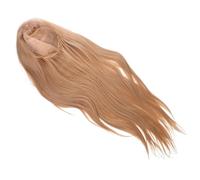 FRCOLOR Perruque Synthétique Longue Droite avec Dentelle Cheveux Dorés Mat Résistante et Légère pour Cosplay Halloween et Fêtes