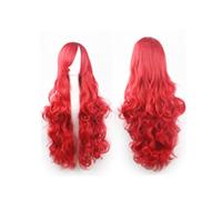 FRCOLOR Perruque Synthétique Longue Frange Cheveux Bouclés Pour Cosplay Et Fête Tressée Fibre Synthetique