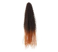 FRCOLOR perruque tresse africaine cheveux bouclés au crochet cheveux au crochet vague d'eau Fil haute température Brun