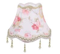 FRCOLOR Petit Abat-Jour Abat-Jour En Tissu Pour Lampe De Table Et Lampadaire Lampe Rétro En Perles À Franges 9. 82 * 9. 82 * 5. 11 Pouces