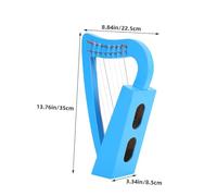 FRCOLOR Petite Lyre Cordes Bois Portable pour Débutants Garçon Fille et Adultes Instrument Musical Classique Au et pour Cours et Performances