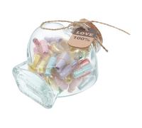 FRCOLOR Petits Pots Avec Couvercles Forme De Cœur Pour Notes Et Messages Décoratif Et Pratique Pour Couple Anniversaire Saint-valentin
