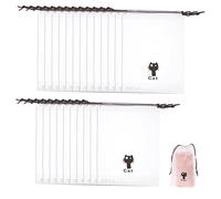 FRCOLOR Pièces À Cordon Sacs De Parfum De Toilette Pochette Transparente Liquides en Filet De Toilette Sacs À Linge Net Sacs De Voyage Jouets De Maquillage De Voyage