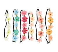 FRCOLOR Pièces Bandeau Bandeau Couronne De Roses Coiffe De Couronne Fleuri ne De Cheveux Roses Fausse ne De De Mariée Rose Fleur De Soie