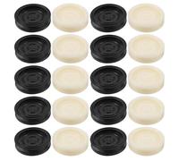 FRCOLOR Pièces de Dames et Backgammon en Plastique 24 Pcs pour Jeu Société, Taille Standard, Noir et Blanc, Usage Familial et Voyage, Accessoires Polyvalents pour Divertissement et Jeu