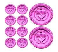 FRCOLOR Pièces de Monnaie en Plastique Rouges Love 100 Pcs Jouets Trésors Pirates pour Fête Saint-Valentin Accessoires de Jeu et Décoration Pirate