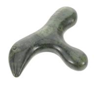 FRCOLOR Pierre de Massage Jade Naturel pour Réflexologie Acupression Polyvalent pour Mains et Corps Outil et pour Relaxation et Soulagement à Domicile