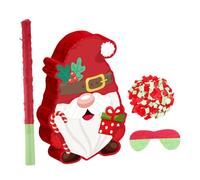 FRCOLOR Pinata De Noël Forme De Gnome Jeu De Fête Pour Garçon Fille Décoration à Suspendre Avec Bandeau Et Inclus