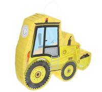 FRCOLOR Piñata Excavatrice Jaune en Papier Faite la Main pour Fête de Construction ou Cinco de Mayo, Décoration Festive et D'anniversaire Original