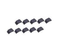 FRCOLOR Pince à Médiator en Caoutchouc Noir pour Guitare, Accessoires pour Guitaristes, Lot de 10 Clips pour Fixer Les Médiators Facilement