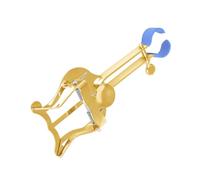 FRCOLOR Pince à Partition de Trompette Portable Support Musique Ajustable avec Action de Ressort Durable pour Performances Extérieur et Voyage Or Bleu