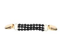 FRCOLOR Pince à Pull Vintage pour Femmes Broche à Perles Fausses Multifonctionnelle Clip pour Cardigan Robe Châle Noire Accessoire Anti-dévoilement Élégant