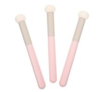 FRCOLOR Pinceaux Correcteurs Évitent le Gaspillage Cosmétique 3 Pièces en Éponge de Latex Blanc Applicateur Portable pour Maquillage Professionnel Femmes pour Usage Sec et Humide