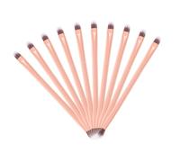 FRCOLOR Pinceaux De Maquillage Double Tête 24 Pcs Tube Aluminium Doré Pinceaux Fard à Paupières Highlighter Contouring Femme Usage Professionnel