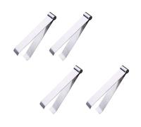 FRCOLOR Pinces à Épiler pour Enlever Arêtes de Poisson et Poils de Poulet en Acier Inoxydable Argenté Lot de 4 Design Ergonomique et Compact Cuisine