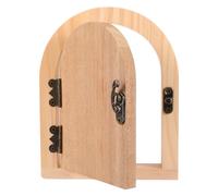 FRCOLOR Plaque de Prise de Porte Féerique en Bois, Cache-prises Bébé Décoratif Porte Miniature, Protection Sécurité Électrique Garçon et Filles et Animaux, sans Perçage, pour Chambre