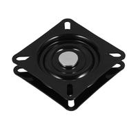 FRCOLOR Plaque Pivotante en Fer Noir pour Tabouret de Bar Pivotant, Facile à Installer et Résistante, pour Chaise de Bureau ou Présentoir