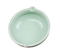 FRCOLOR Plat à Encre en Céramique Multifonction, Porte-pinceaux et Repose-stylo pour Calligraphie, Couleur Prune Verte, Bureau et Atelier, Assiette à Eau pour Peinture et Encre