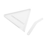 FRCOLOR Plateau de Triage de Remède Triangulaire en Abs Blanc