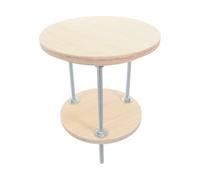 FRCOLOR Plateforme de Repos pour Chat de Remplacement pour Structure à Chat | Base et Partie Supérieure pour Tour, Bois Métal Texturé Antidérapant, Usage Intérieur Balcon, Couleur Kaki