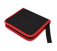 FRCOLOR Pochette à Outils 30 Emplacements de Rangement Fermeture Éclair en Toile Grosse Capacité Facile à Transporter pour Mèches de 150mm pour Bricolage et Artisanat