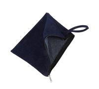 FRCOLOR Pochette Maquillage Denim Lavé Multifonction pour Femme Petite Taille Paquet à Main Trousse de Beauté Polyvalente Usage Quotidien Bleu
