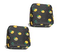 FRCOLOR Pochette Menstruelle Portable De Conception Exquise - Lot De 2 Pochettes À Serviettes avec Fermeture Éclair Parfaites pour Lécole Le Bureau Et Lextérieur